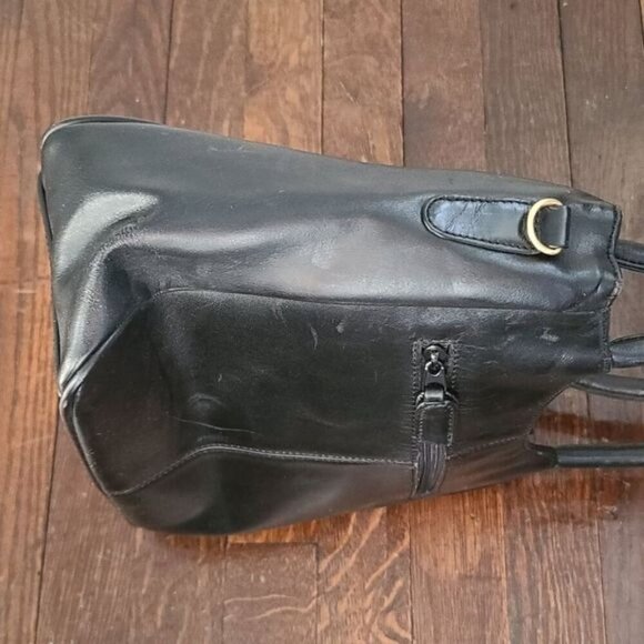 Renzo Rosati Italy Black Vegan Leather Handbag - Picture 3 of 15